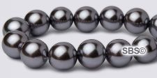 Pearl Magnetic Hematite Beads 8mm - Purple Smoke