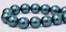 Pearl Magnetic Hematite Beads 8mm - Viridian