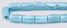 High Power Pearl Magnetic Hematite Beads 5x8 faceted-Aqua