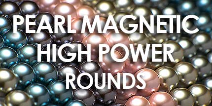 Pearl Magnetic Hematite Beads - HIGH Power Rounds