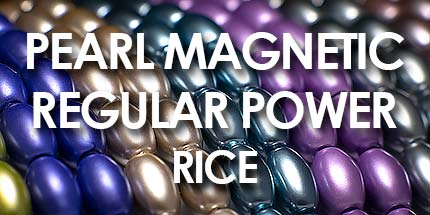 Pearl Magnetic Hematite Beads - Rice