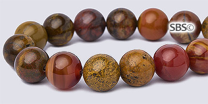Petrified Agate Gemstone Beads