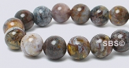 Pietersite Gemstone Beads - 8mm Round