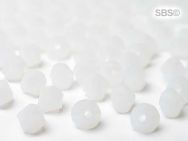 Preciosa Crystal 4mm Bicone Beads - White Opal  (36) count