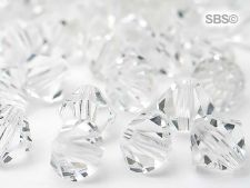 Preciosa Crystal 6mm Bicone Beads - Crystal (18) count