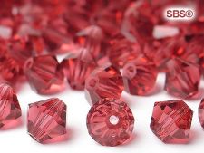 Preciosa Crystal 6mm Bicone Beads - Rose (18) count
