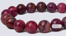 Purple Crazy Lace Agate Beads - 8mm (dyed) Round