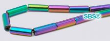 Rainbow Magnetic Hematite Beads 3x9 Tube