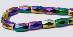 RAINBOW Magnetic Hematite Beads 5x8 Faceted