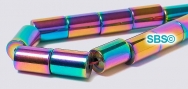 Rainbow Magnetic Hematite Beads 5x8 Tube