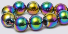 Rainbow Magnetic Hematite Beads 10mm (round)