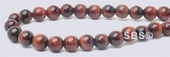 Tiger Eye RED Gemstone Beads - 4mm Round