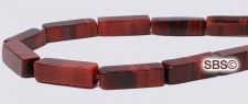 Tiger Eye (RED) Beads - 4x13 Rectangle
