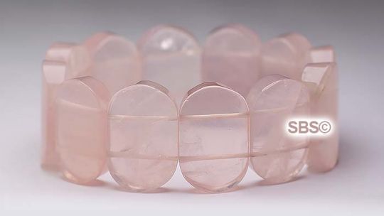 rose quartz stretch bracelet