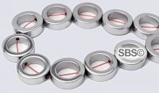 Silver Magnetic Beads - 12mm Donut