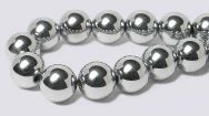 Silver Magnetic Beads - 8mm Round