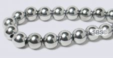 Silver Magnetic Beads HIGH POWER - 6mm Round
