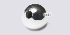 Silver Plate 5mm Round Beads (500)