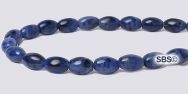 Sodalite Gemstone Beads - 4mm x 6mm Rice/melon A-Grade