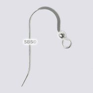 Sterling Silver Flat Ear Wires (1 pair)
