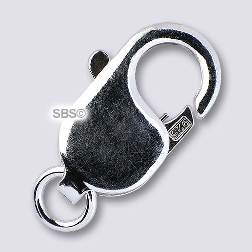 925 Sterling Silver Hook Eye Large Clasp, Silver Clasp, Jewelry