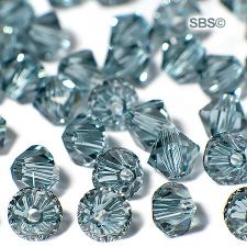 Swarovski 5301 4mm Bicone Beads - Indian Sapphire (36)