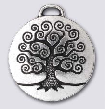 TierraCast LargeTree of Life "Silver Antique"