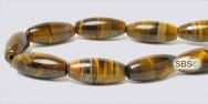 Tiger Eye Gemstone Beads - 5mm x 12mm Rice/melon