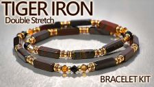 Tiger Iron Gemstone Double Stretch Bracelet Kit