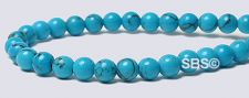Turquoise IMITATION Beads - 4mm Round