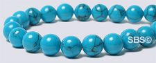 Turquoise IMITATION Beads - 6mm Round
