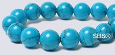 Turquoise IMITATION Beads - 8mm Round