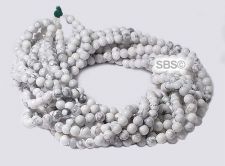 White Howlite Beads 6mm (round) 10 strands A Grade